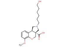 (3aR*,9bR*)-2-(6-hydroxyhexyl)-6-methoxy-1,2,3,9b-tetrahydrochromeno[3,4-c]pyrrole-3a(4H)-carboxylic acid