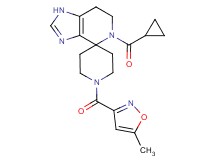 5-(cyclopropylcarbonyl)-1'-[(5-methylisoxazol-3-yl)carbonyl]-1,5,6,7-tetrahydrospiro[imidazo[4,5-c]pyridine-4,4'-piperidine]