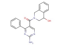 2-[(2-amino-4-phenylpyrimidin-5-yl)carbonyl]-1,2,3,4-tetrahydroisoquinolin-4-ol