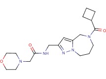 N-{[5-(cyclobutylcarbonyl)-5,6,7,8-tetrahydro-4H-pyrazolo[1,5-a][1,4]diazepin-2-yl]methyl}-2-morpholin-4-ylacetamide