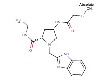 (4S)-1-(1H-benzimidazol-2-ylmethyl)-N-ethyl-4-{[(methylthio)acetyl]amino}-L-prolinamide