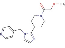 4-({2-[1-(methoxyacetyl)-4-piperidinyl]-1H-imidazol-1-yl}methyl)pyridine