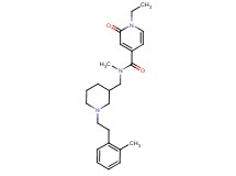 1-ethyl-N-methyl-N-({1-[2-(2-methylphenyl)ethyl]piperidin-3-yl}methyl)-2-oxo-1,2-dihydropyridine-4-carboxamide