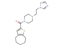 1-(5,6,7,8-tetrahydro-4H-cyclohepta[b]thien-2-ylcarbonyl)-4-[2-(1H-1,2,4-triazol-1-yl)ethyl]piperazine