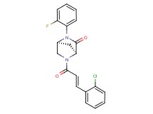 (1S*,4S*)-5-[(2E)-3-(2-chlorophenyl)-2-propenoyl]-2-(2-fluorophenyl)-2,5-diazabicyclo[2.2.1]heptan-3-one