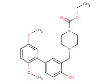 ethyl 4-[(4-hydroxy-2',5'-dimethoxy-3-biphenylyl)methyl]-1-piperazinecarboxylate