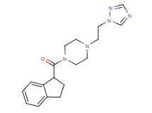 1-(2,3-dihydro-1H-inden-1-ylcarbonyl)-4-[2-(1H-1,2,4-triazol-1-yl)ethyl]piperazine
