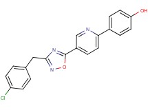 4-{5-[3-(4-chlorobenzyl)-1,2,4-oxadiazol-5-yl]pyridin-2-yl}phenol