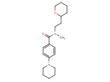 N-methyl-4-piperidin-1-yl-N-[2-(tetrahydro-2H-pyran-2-yl)ethyl]benzamide