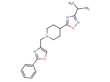 4-(3-isopropyl-1,2,4-oxadiazol-5-yl)-1-[(2-phenyl-1,3-oxazol-4-yl)methyl]piperidine