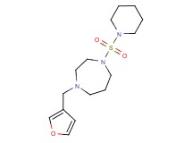 1-(3-furylmethyl)-4-(piperidin-1-ylsulfonyl)-1,4-diazepane
