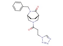 (1S*,5R*)-6-benzyl-3-[3-(1H-tetrazol-1-yl)propanoyl]-3,6-diazabicyclo[3.2.2]nonan-7-one