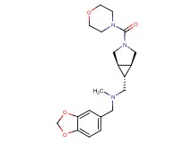 (1,3-benzodioxol-5-ylmethyl)methyl{[(1R*,5S*,6r)-3-(morpholin-4-ylcarbonyl)-3-azabicyclo[3.1.0]hex-6-yl]methyl}amine
