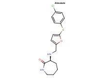 (3S)-3-[({5-[(4-chlorophenyl)thio]-2-furyl}methyl)amino]azepan-2-one