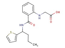{[2-({[1-(2-thienyl)butyl]amino}carbonyl)phenyl]amino}acetic acid