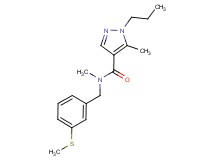 N,5-dimethyl-N-[3-(methylthio)benzyl]-1-propyl-1H-pyrazole-4-carboxamide
