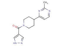 2-methyl-4-[1-(1H-pyrazol-4-ylcarbonyl)piperidin-4-yl]pyrimidine