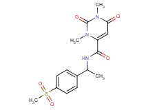 1,3-dimethyl-N-{1-[4-(methylsulfonyl)phenyl]ethyl}-2,6-dioxo-1,2,3,6-tetrahydro-4-pyrimidinecarboxamide