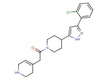 4-(2-{4-[3-(2-chlorophenyl)-1H-pyrazol-5-yl]-1-piperidinyl}-2-oxoethyl)-1,2,3,6-tetrahydropyridine hydrochloride