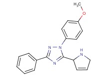 5-(2,5-dihydro-1H-pyrrol-2-yl)-1-(4-methoxyphenyl)-3-phenyl-1H-1,2,4-triazole hydrochloride