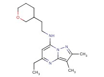 5-ethyl-2,3-dimethyl-N-[2-(tetrahydro-2H-pyran-3-yl)ethyl]pyrazolo[1,5-a]pyrimidin-7-amine