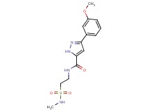3-(3-methoxyphenyl)-N-{2-[(methylamino)sulfonyl]ethyl}-1H-pyrazole-5-carboxamide