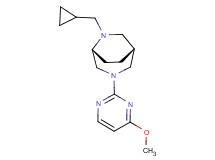 (1R*,5R*)-6-(cyclopropylmethyl)-3-(4-methoxypyrimidin-2-yl)-3,6-diazabicyclo[3.2.2]nonane