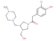 2-chloro-4-(2-{(3R*,4R*)-3-(hydroxymethyl)-4-[(4-methylpiperazin-1-yl)methyl]pyrrolidin-1-yl}-2-oxoethyl)phenol