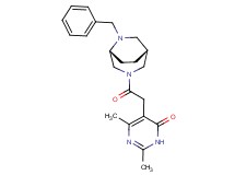 5-{2-[(1R*,5R*)-6-benzyl-3,6-diazabicyclo[3.2.2]non-3-yl]-2-oxoethyl}-2,6-dimethylpyrimidin-4(3H)-one