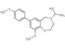 4-isopropyl-9-methoxy-7-[4-(methylthio)phenyl]-2,3,4,5-tetrahydro-1,4-benzoxazepine
