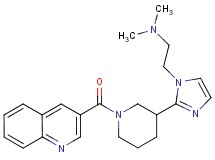 N,N-dimethyl-2-{2-[1-(quinolin-3-ylcarbonyl)piperidin-3-yl]-1H-imidazol-1-yl}ethanamine