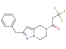 2-benzyl-5-(3,3,3-trifluoropropanoyl)-4,5,6,7-tetrahydropyrazolo[1,5-a]pyrazine