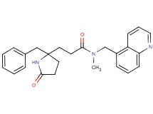 3-(2-benzyl-5-oxo-2-pyrrolidinyl)-N-methyl-N-(5-quinolinylmethyl)propanamide