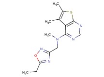N-[(5-ethyl-1,2,4-oxadiazol-3-yl)methyl]-N,5,6-trimethylthieno[2,3-d]pyrimidin-4-amine