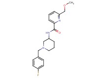 N-[1-(4-fluorobenzyl)piperidin-3-yl]-6-(methoxymethyl)pyridine-2-carboxamide