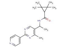 2,2,3,3-tetramethyl-N-[1-(4-methyl-2-pyridin-4-ylpyrimidin-5-yl)ethyl]cyclopropanecarboxamide