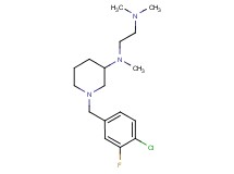 N-[1-(4-chloro-3-fluorobenzyl)-3-piperidinyl]-N,N',N'-trimethyl-1,2-ethanediamine
