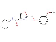 N-cyclohexyl-2-[(3-methoxyphenoxy)methyl]-1,3-oxazole-4-carboxamide