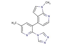 1-methyl-4-[5-methyl-2-(4H-1,2,4-triazol-4-yl)-3-pyridinyl]-1H-pyrrolo[2,3-b]pyridine