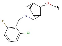 (8-syn)-3-(2-chloro-6-fluorobenzyl)-8-methoxy-3-azabicyclo[3.2.1]octane