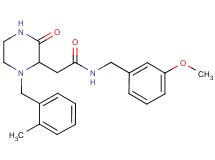 N-(3-methoxybenzyl)-2-[1-(2-methylbenzyl)-3-oxo-2-piperazinyl]acetamide