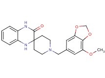 1-[(7-methoxy-1,3-benzodioxol-5-yl)methyl]-1',4'-dihydro-3'H-spiro[piperidine-4,2'-quinoxalin]-3'-one