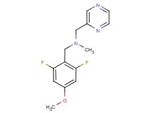 (2,6-difluoro-4-methoxybenzyl)methyl(pyrazin-2-ylmethyl)amine