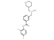 N-(2,4-difluorophenyl)-3-{[methyl(piperidin-3-ylmethyl)amino]methyl}benzamide