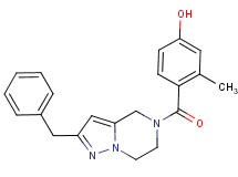 4-[(2-benzyl-6,7-dihydropyrazolo[1,5-a]pyrazin-5(4H)-yl)carbonyl]-3-methylphenol