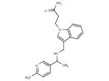 3-[3-({[1-(6-methylpyridin-3-yl)ethyl]amino}methyl)-1H-indol-1-yl]propanamide