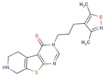 3-[3-(3,5-dimethylisoxazol-4-yl)propyl]-5,6,7,8-tetrahydropyrido[4',3':4,5]thieno[2,3-d]pyrimidin-4(3H)-one