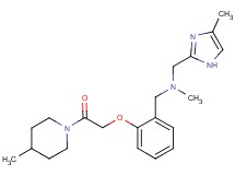 N-methyl-1-(4-methyl-1H-imidazol-2-yl)-N-{2-[2-(4-methylpiperidin-1-yl)-2-oxoethoxy]benzyl}methanamine