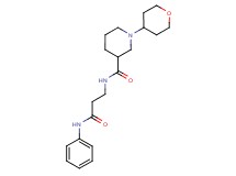 N-(3-anilino-3-oxopropyl)-1-(tetrahydro-2H-pyran-4-yl)piperidine-3-carboxamide