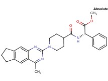methyl (2S)-({[1-(4-methyl-7,8-dihydro-6H-cyclopenta[g]quinazolin-2-yl)-4-piperidinyl]carbonyl}amino)(phenyl)acetate